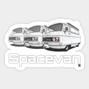 Geo3Doodles Spacevan Doodle Sticker